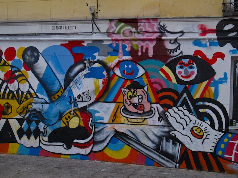 Plaza Juan Pujol Arte urbano en la Plaza de Juan Pujol