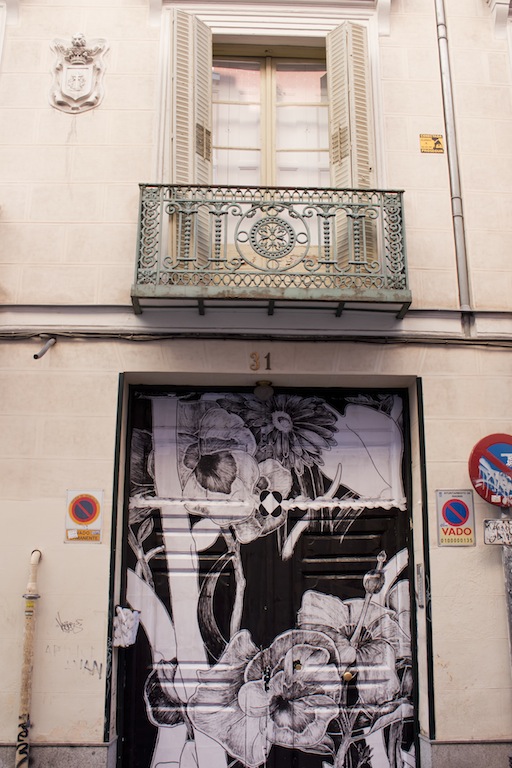 calle Barco 31 Arte urbano en Madrid. Intervención artística en calle Barco 31.