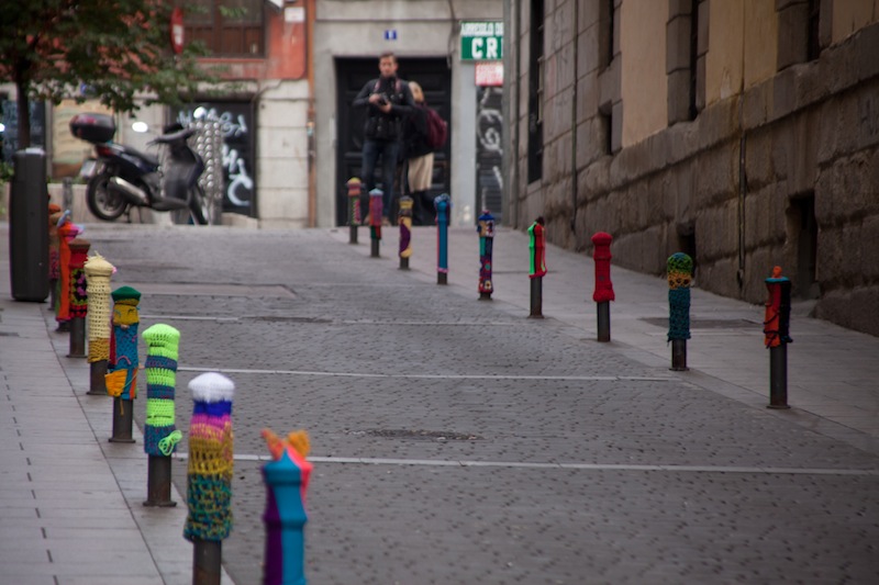Urban knitting en Madrid