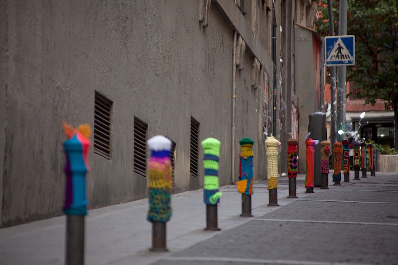 Urban knitting en Madrid