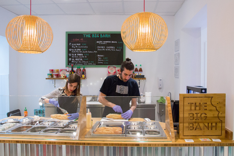 The Big Banh. Local de bocadillos vietnamitas en Malasaña