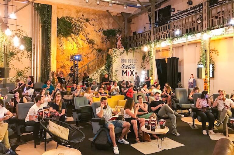 Cinemascopazo, evento de Coca Cola Mix con cine y copa