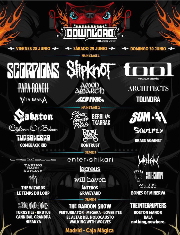 Download Festival 2019 cartel