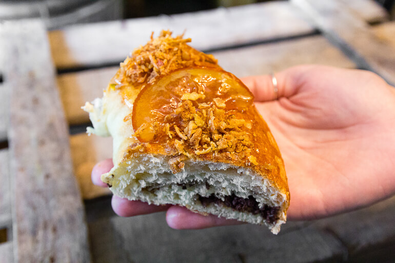Roscón de Reyes relleno de morcilla de Beasain