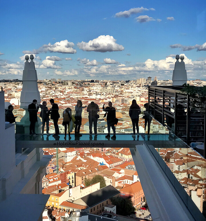 360º Sky Bar, la terraza del Hotel Riu Plaza de España | Terrazas Madrid