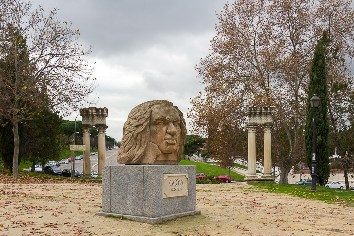 CARABANCHEL PARQUE DE SAN ISIDRO escultura de Goya