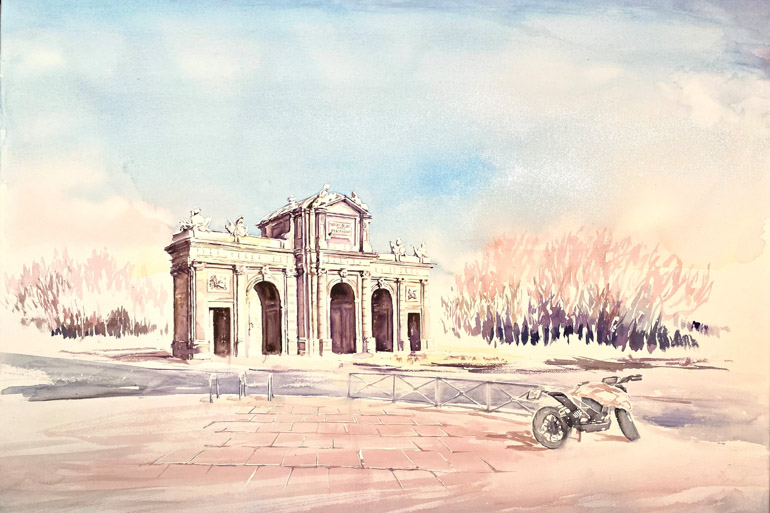 Conoce el Madrid en colores pastel de Beatriz de Bartolomé
