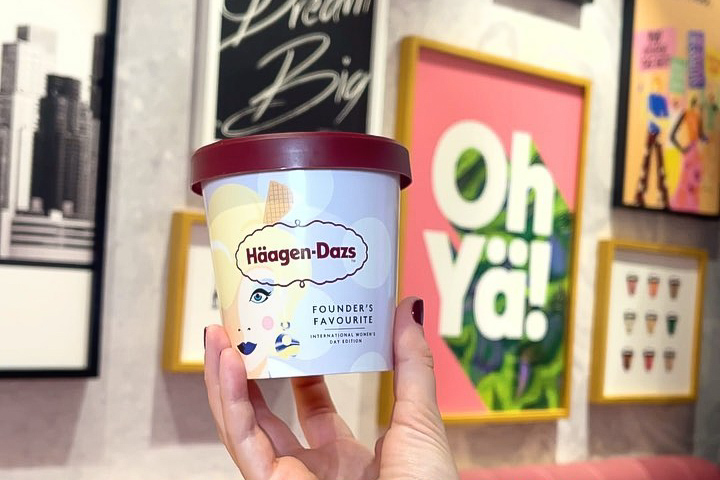 Häagen-Dazs helado de vainilla por el Día de la Mujer