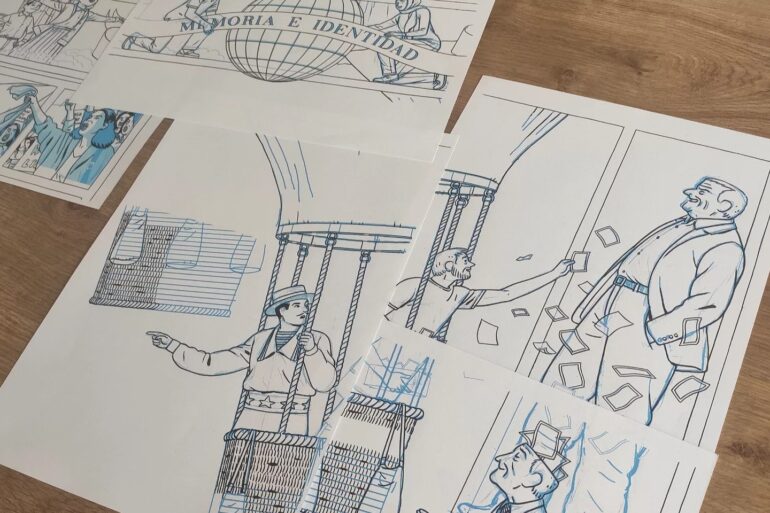 El Instituto Cervantes se llena de memoria ilustrada con los cómics de Paco Roca